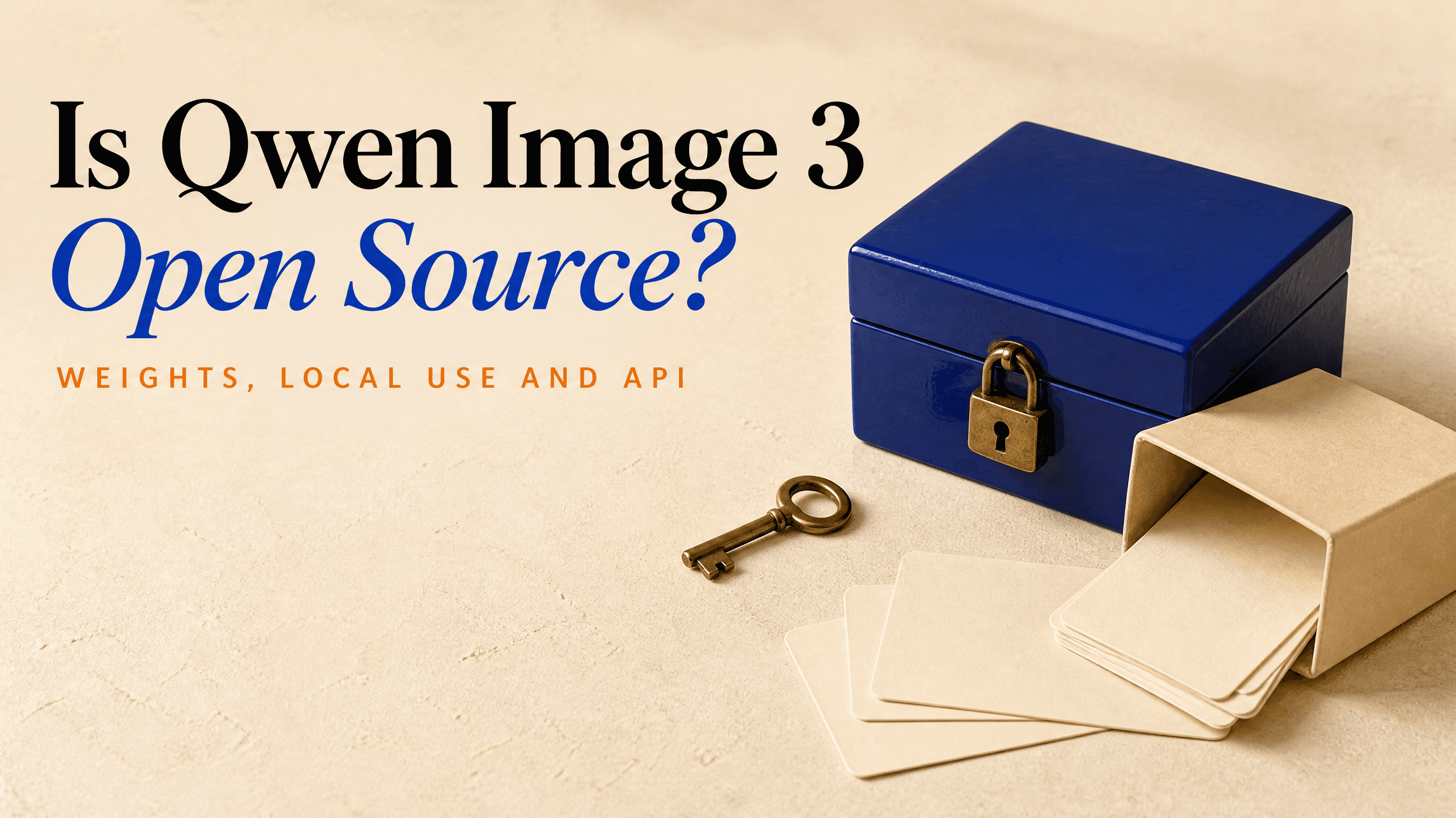 Is Qwen Image 3 Open Source? Weights, Local Use and API