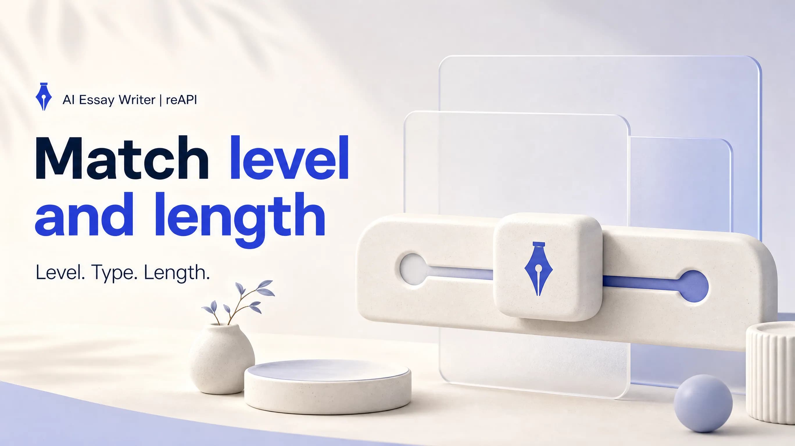 Academic level, type, and length controls