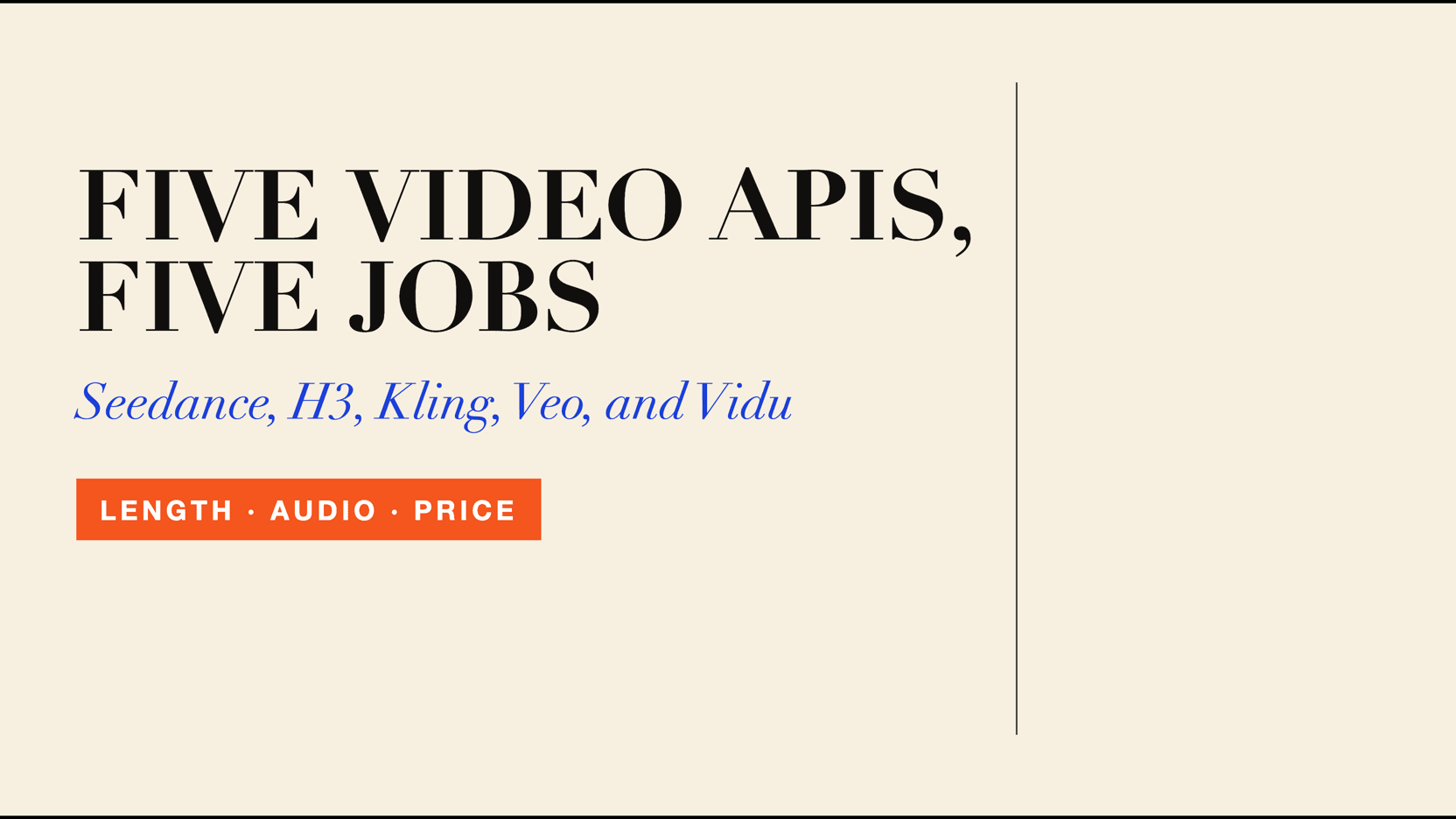 Best AI Video Generation API in 2026: Five Models Compared Best AI Video Generation API in 2026: Five Models Compared