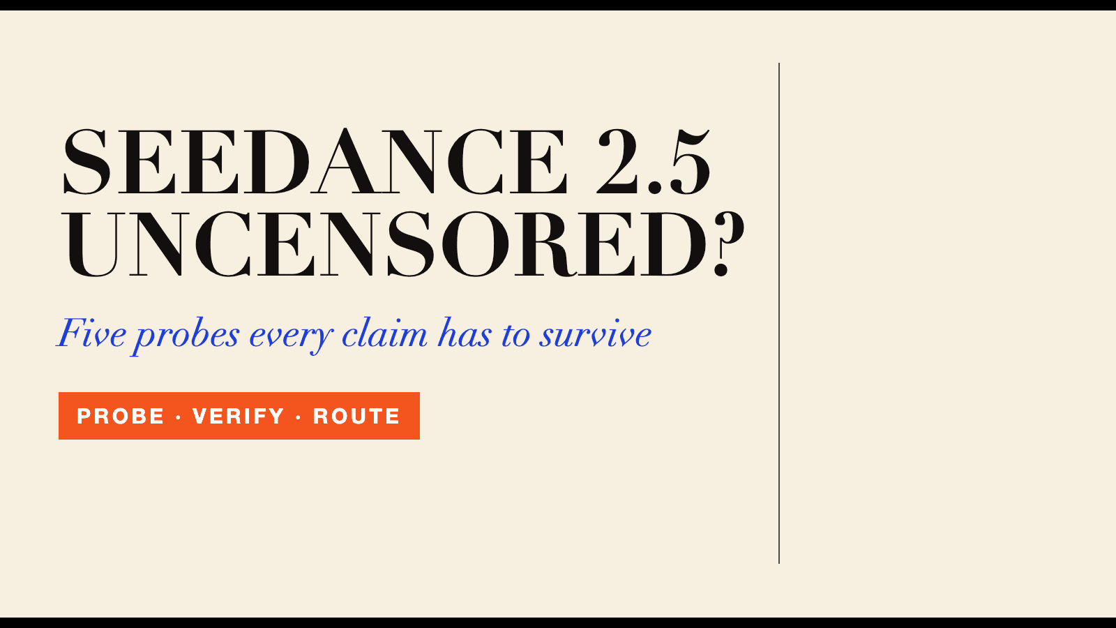 Seedance 2.5 無制限版: 実行できるプロバイダーテスト Seedance 2.5 無制限版: 実行できるプロバイダーテスト