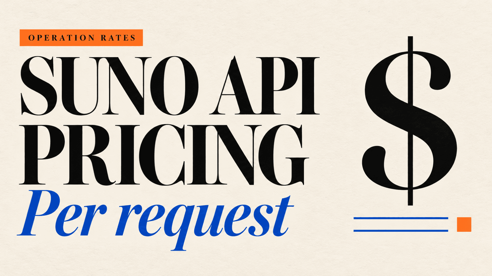 Precios de la API de Suno: operaciones y coste mensual Precios de la API de Suno: operaciones y coste mensual