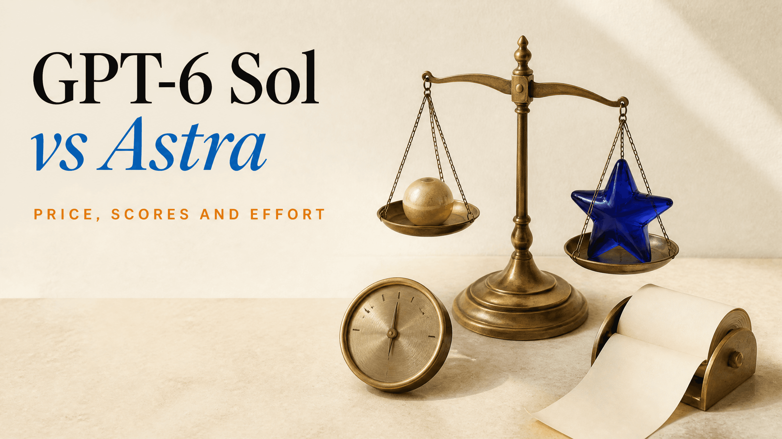 GPT-6 Sol vs. Astra: Preis, Benchmarks und welcher Effort passt GPT-6 Sol vs. Astra: Preis, Benchmarks und welcher Effort passt