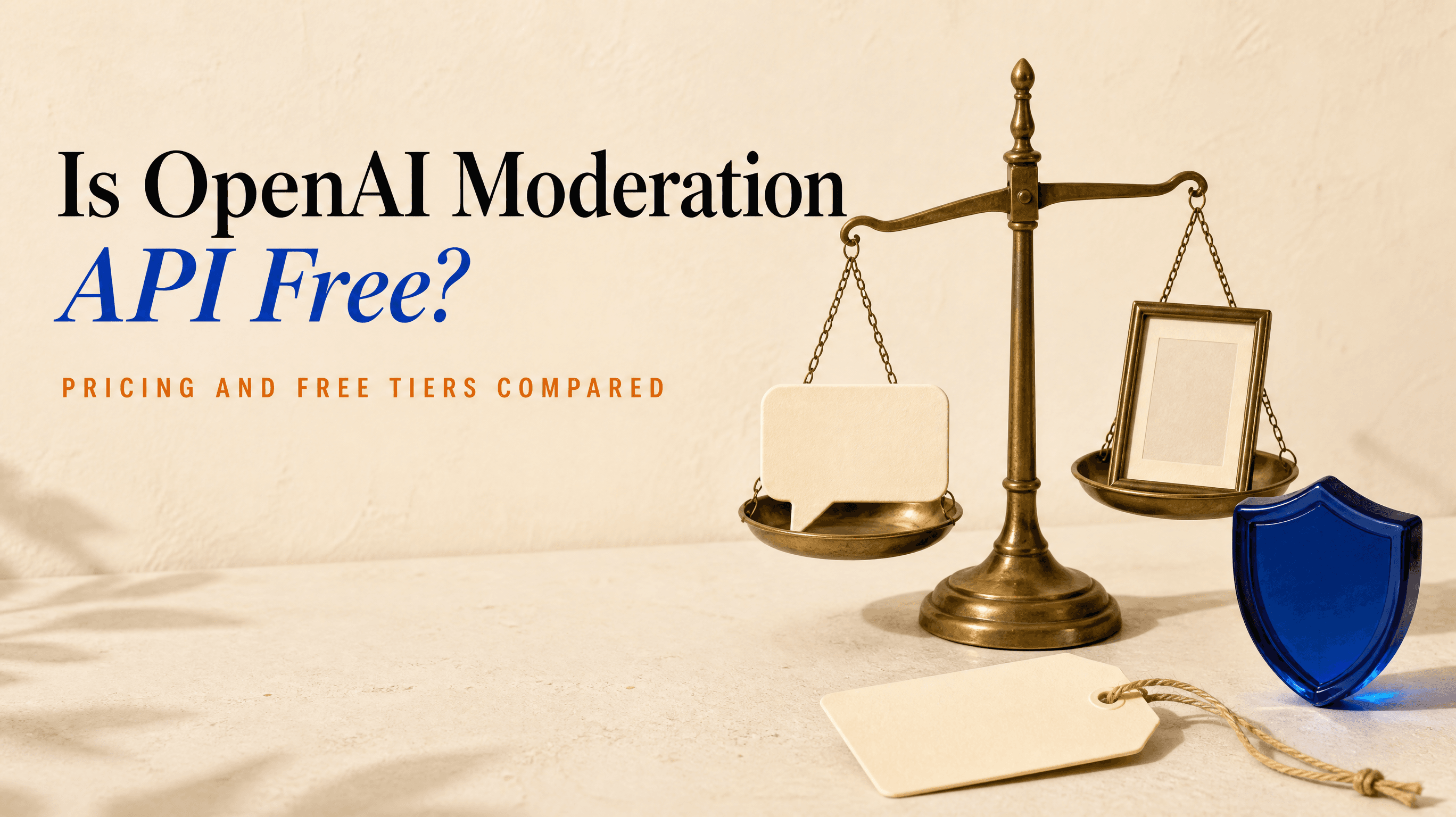 Is OpenAI Moderation API Free? Moderation API Pricing Compared Is OpenAI Moderation API Free? Moderation API Pricing Compared
