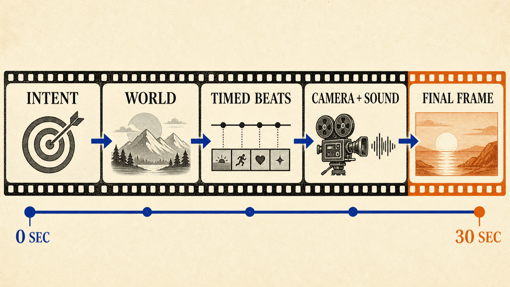 Wan 3.0 prompt anatomy from intent and world to timed beats, camera, sound, and final frame