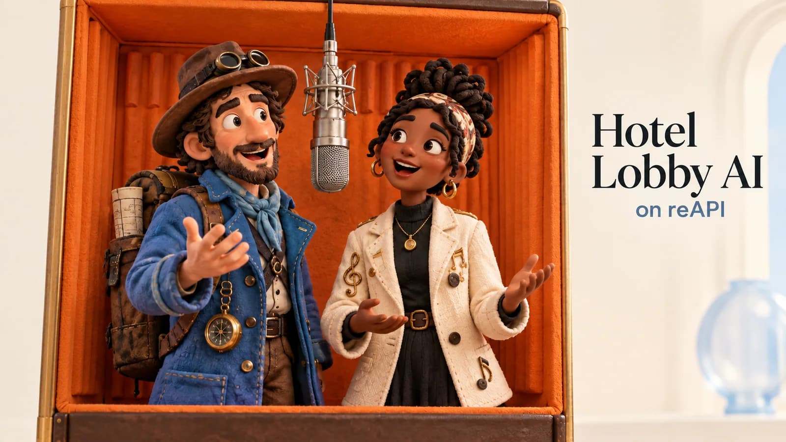 Hotel Lobby AI Prompt: Fotos und Bewegung zuordnen