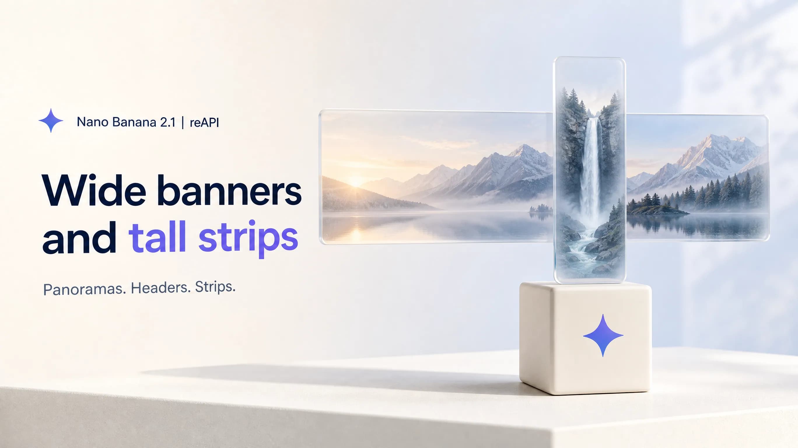 Illustration: wide banners and tall strips